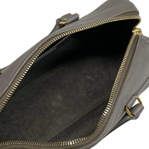 SAINT LAURENT PARIS Baby Duffle 400422 Gray Leather Handbag - Picture 7 of 15